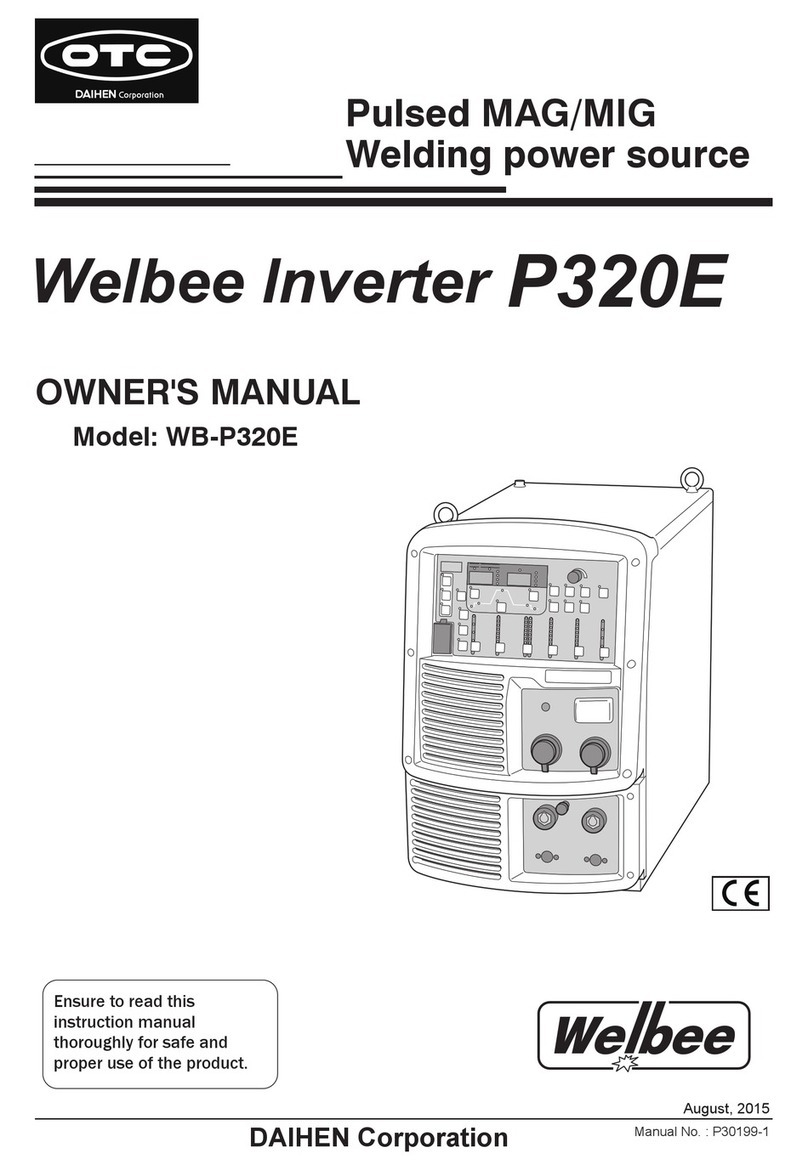 Daihen OTC Welbee WB-P320E owner's manual