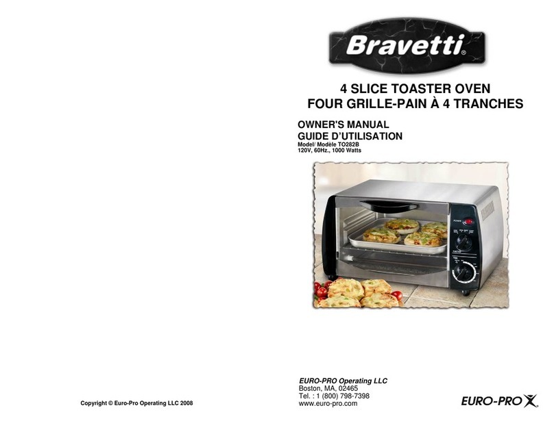 EUROPRO Bravetti TO282B User manual