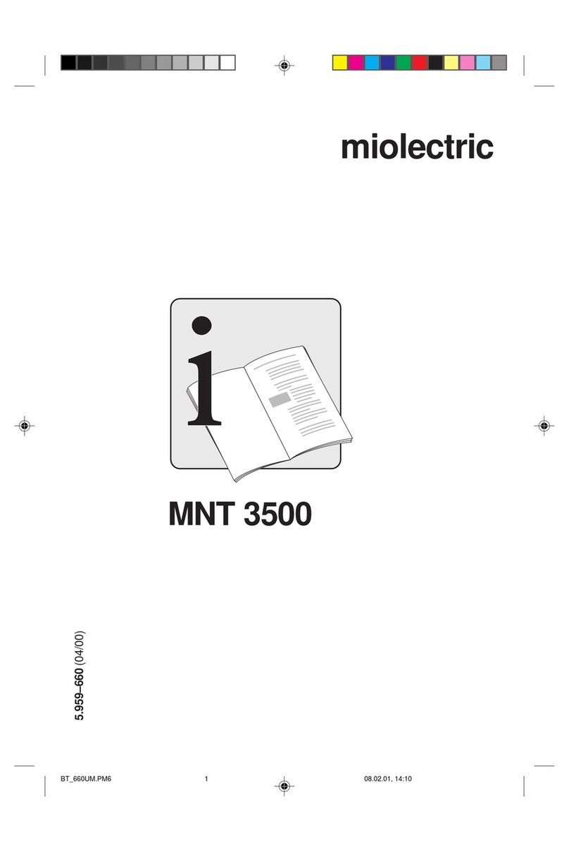 Kärcher miolectric MNT 3500 User manual