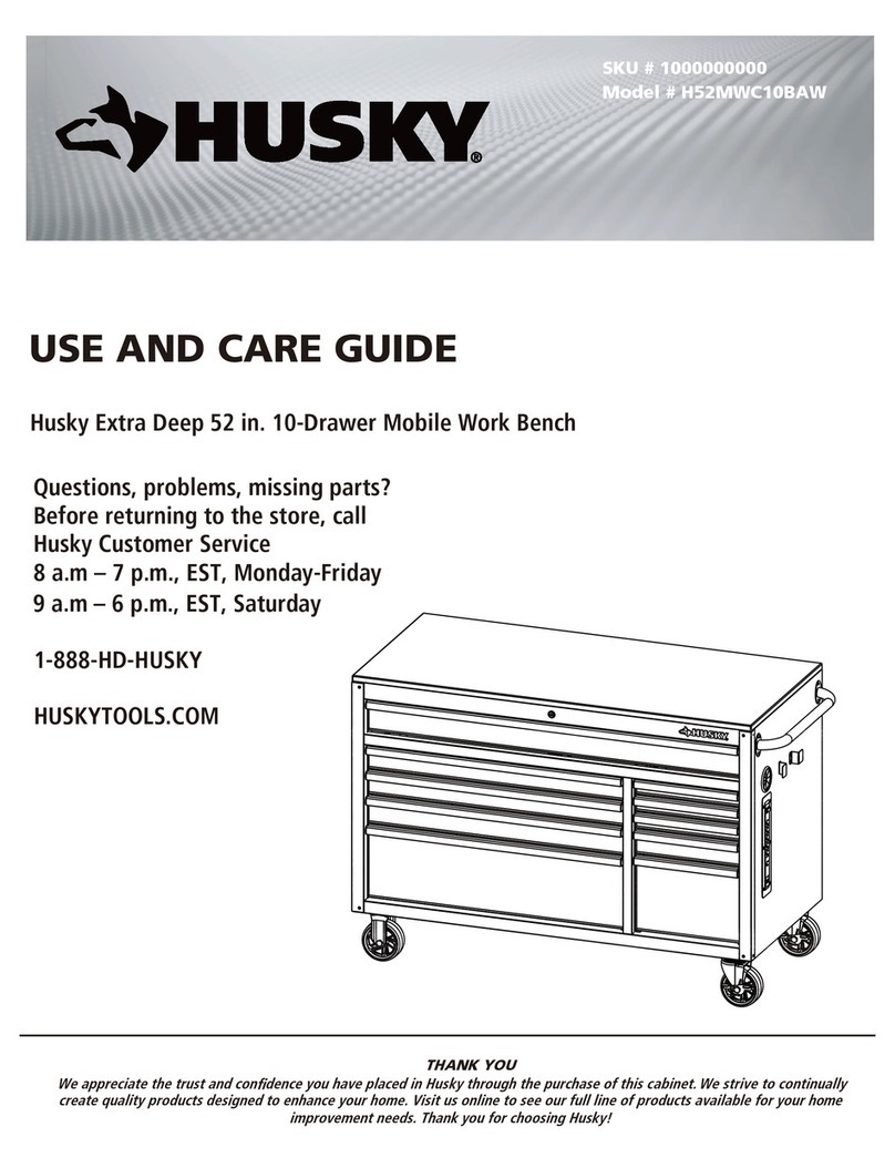 Husky H52MWC10BAW Use and care guide
