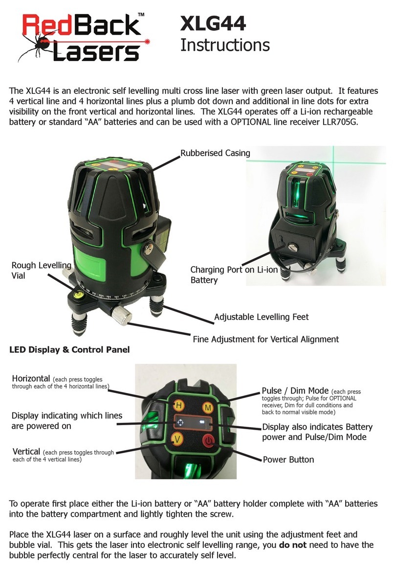 RedBack Lasers XLG44 instructions