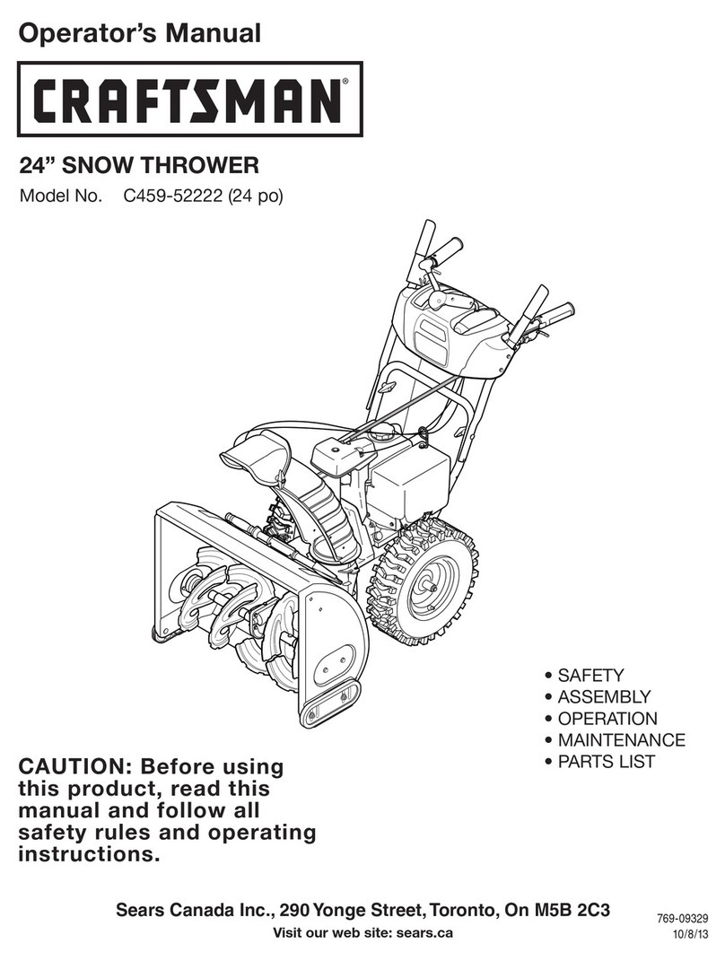 Craftsman C459-52222 User manual