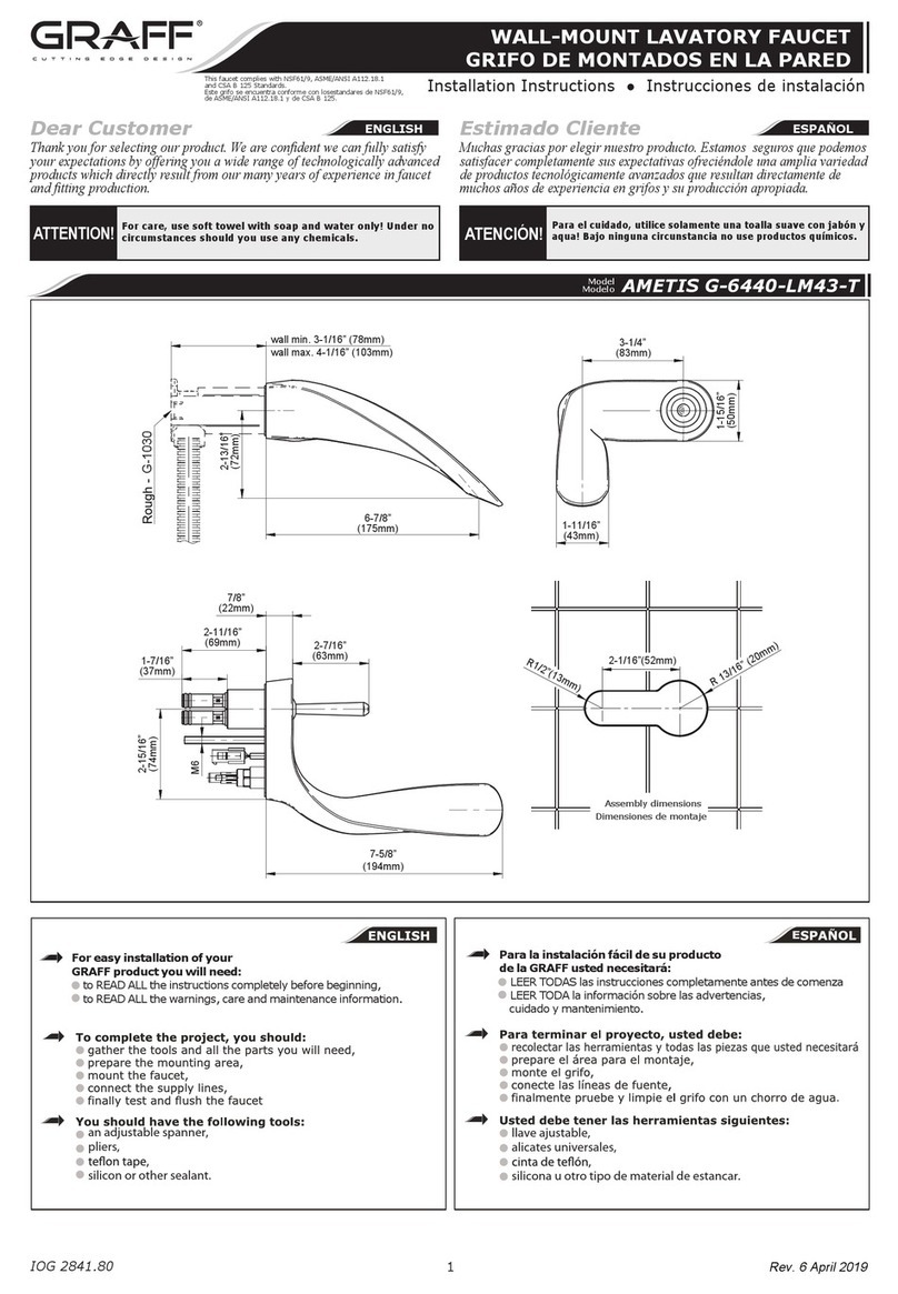 Graff AMETIS G-6440-LM43-T User manual