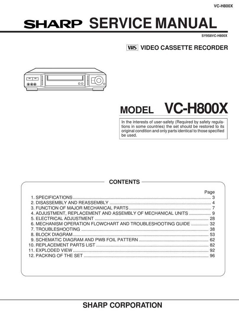 Sharp VC-H800X User manual Sharp VC-H800X User manual