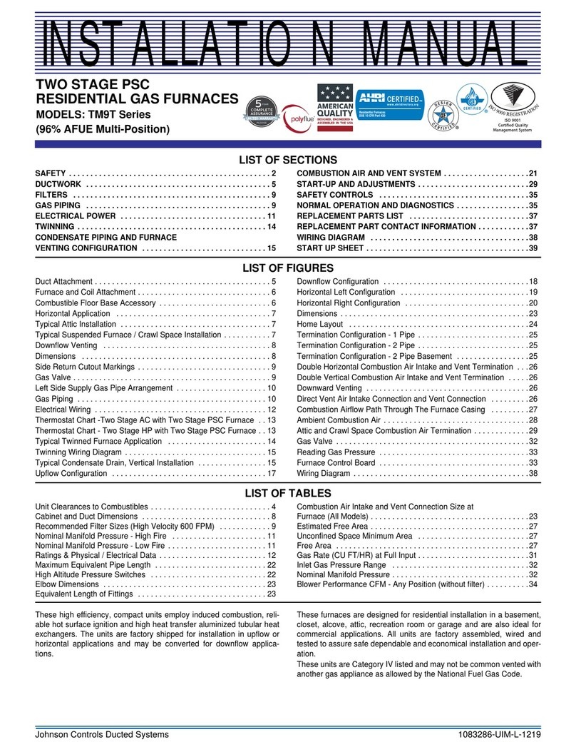 Johnson Controls TM9T installation manual