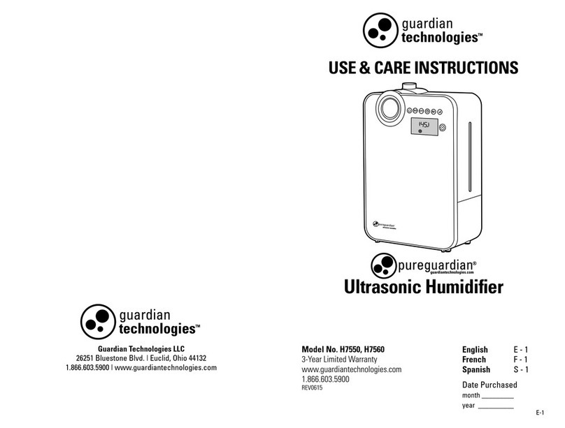 Guardian H7560 Use & care instructions