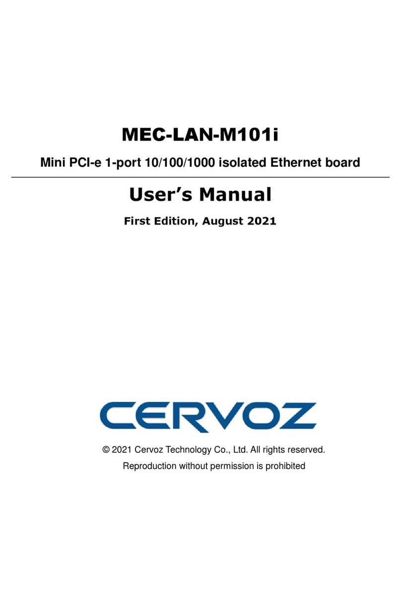 Cervoz MEC-LAN-M101i user manual