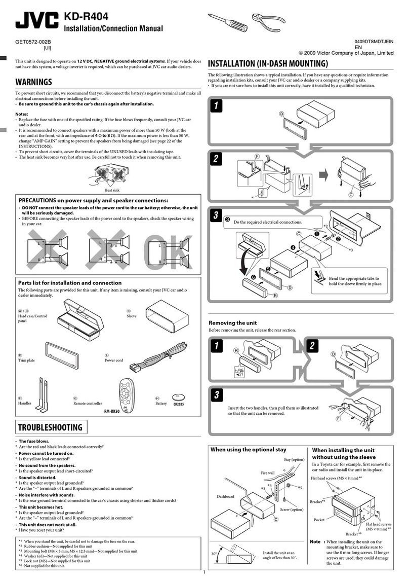 JVC KD-R404 Guide