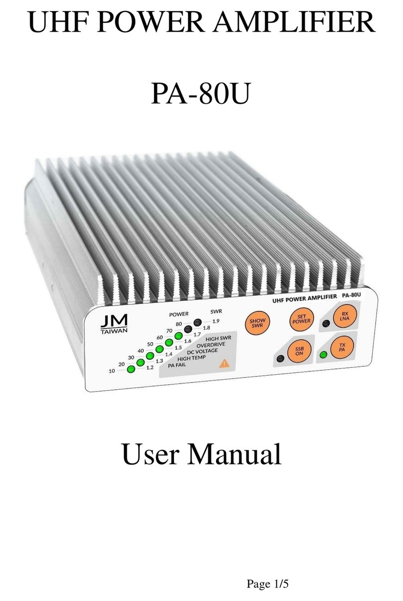 JM PA-80U user manual