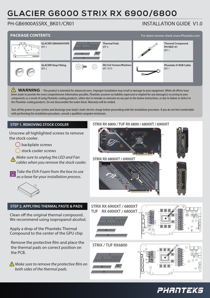 Phanteks GLACIER G6000 installation guide