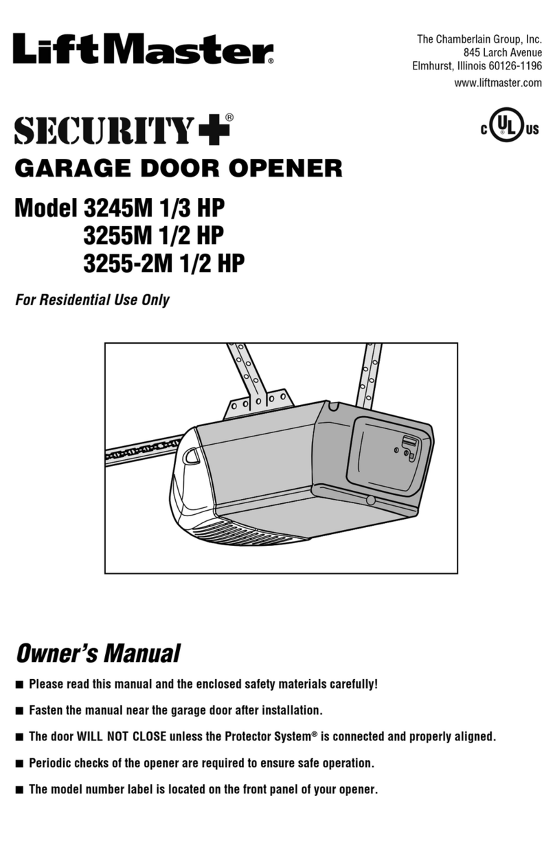 Chamberlain Security+ 3130M owner's manual