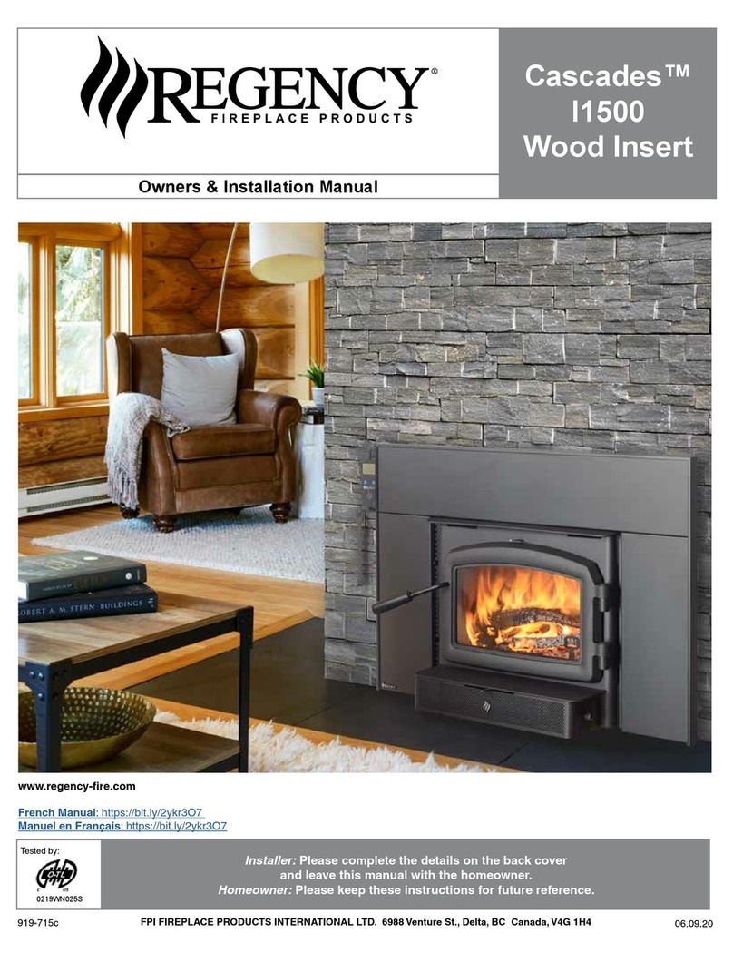 Regency Cascades I1500 Quick start guide