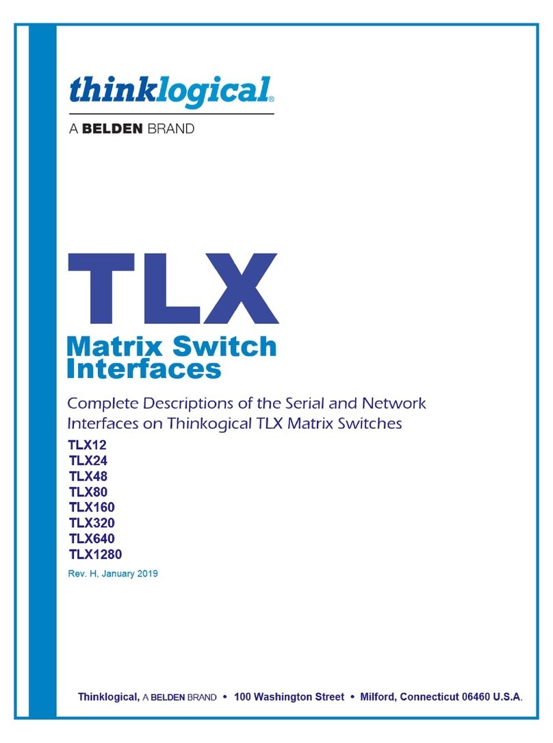 Belden ThinkLogical TLX12 manual