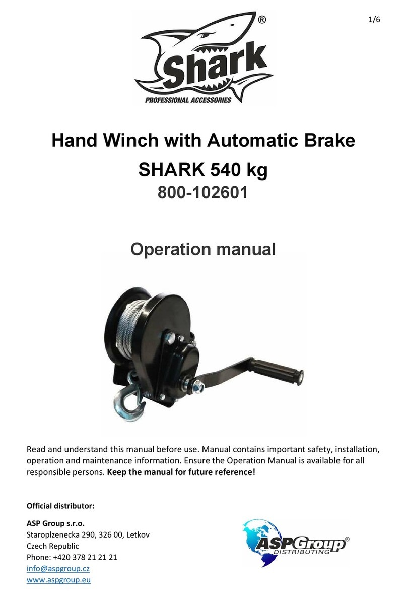 Shark 800-102601 Operation manual