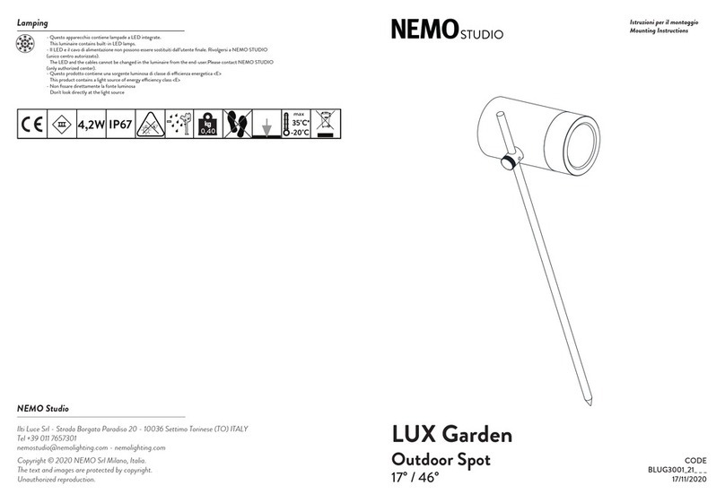 Nemo STUDIO LUX Garden User manual