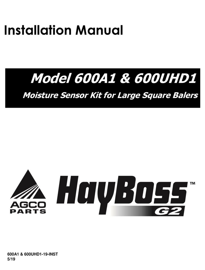 AGCO HayBoss G2 600A1 installation manual