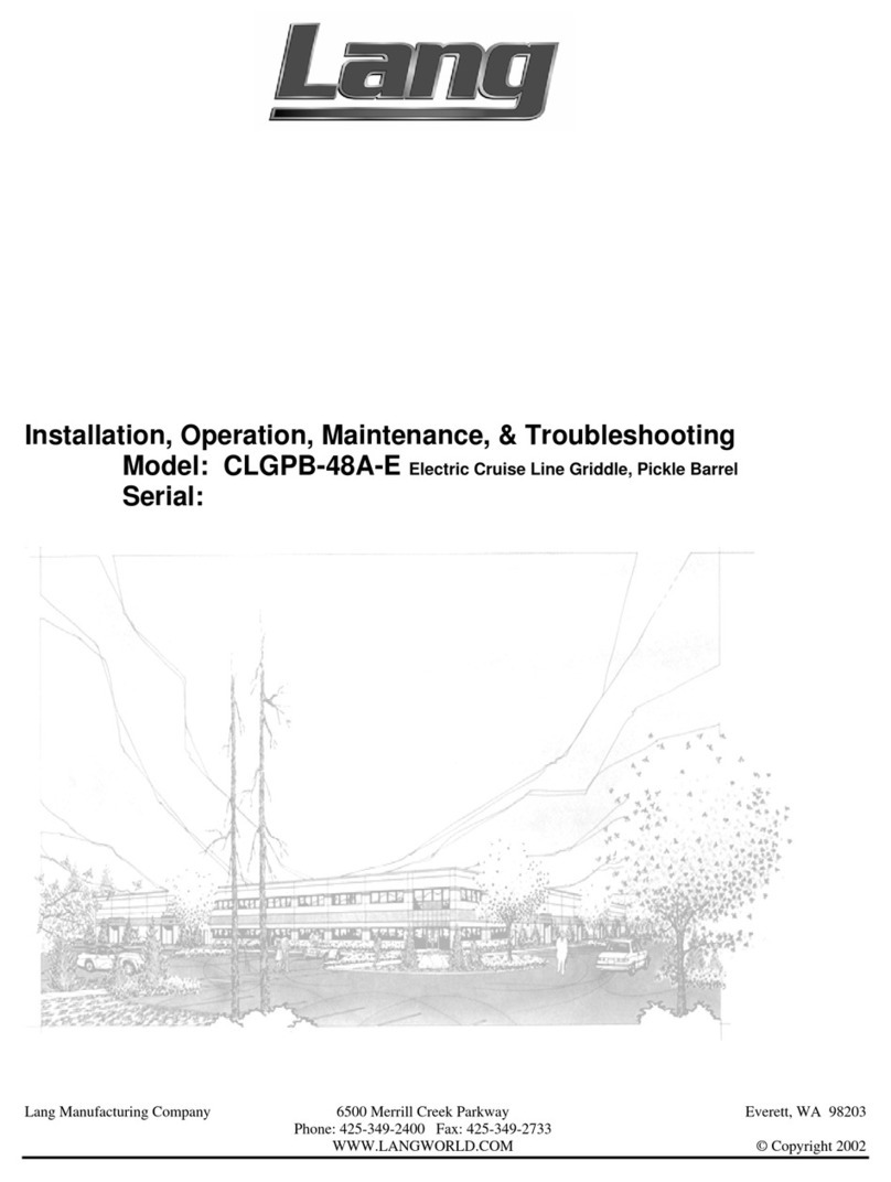 Lang CLGPB-48A-E Operating instructions