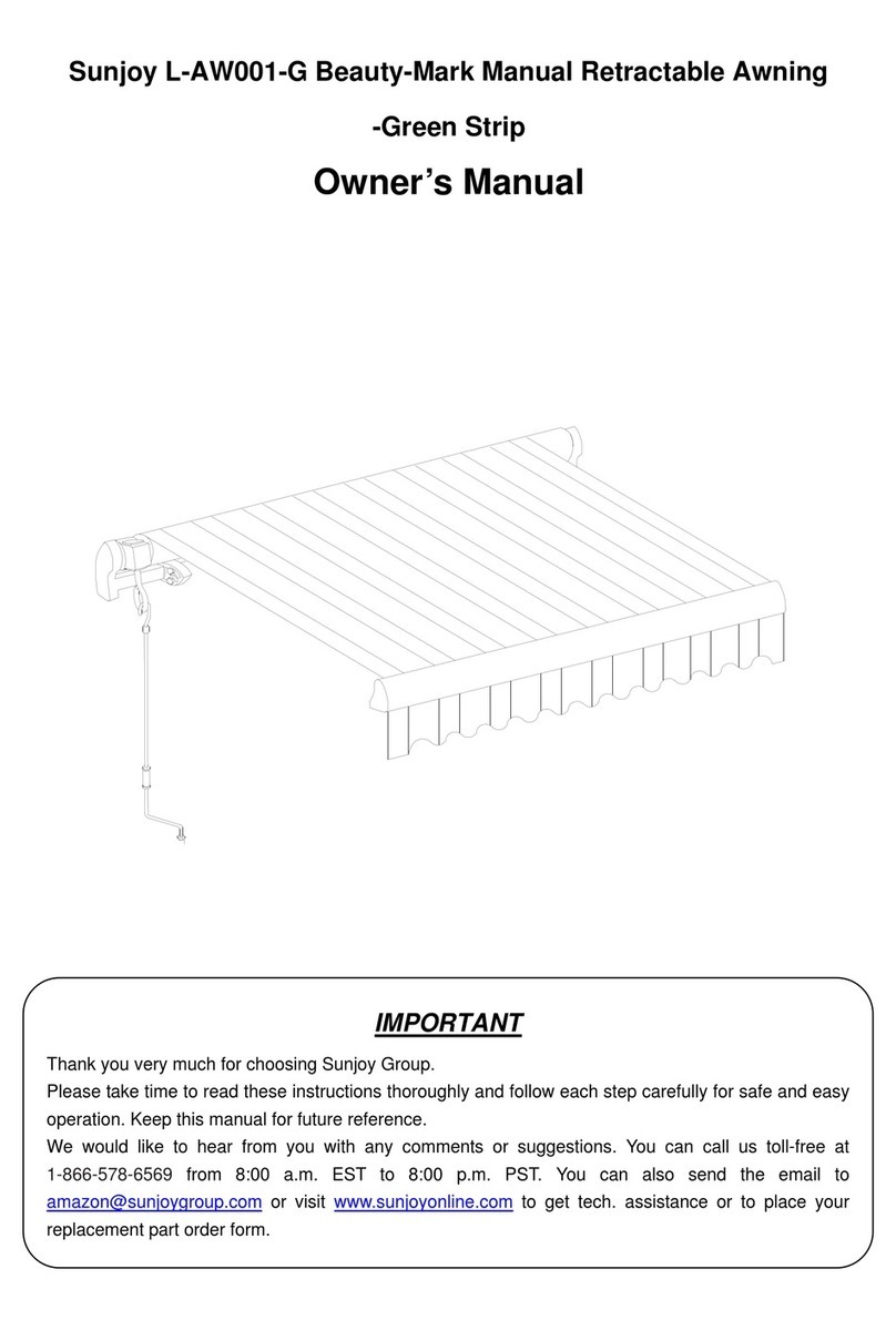 Sunjoy L-AW001-G owner's manual