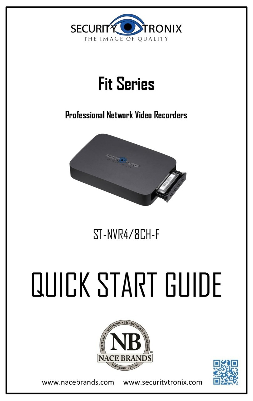 Nace Security Tronix Fit ST-NVR4/8CH-F User manual
