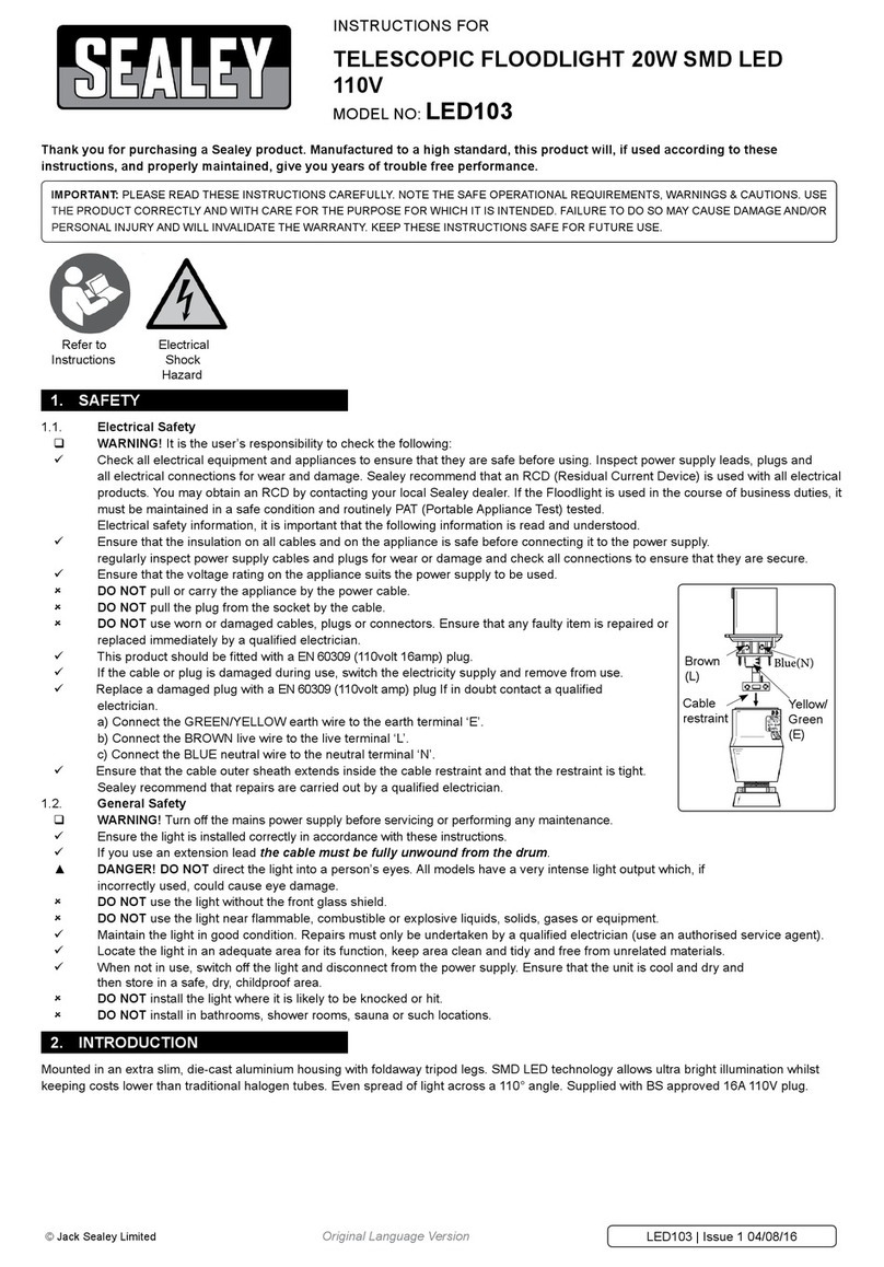 Sealey LED103 User manual Sealey LED103 User manual