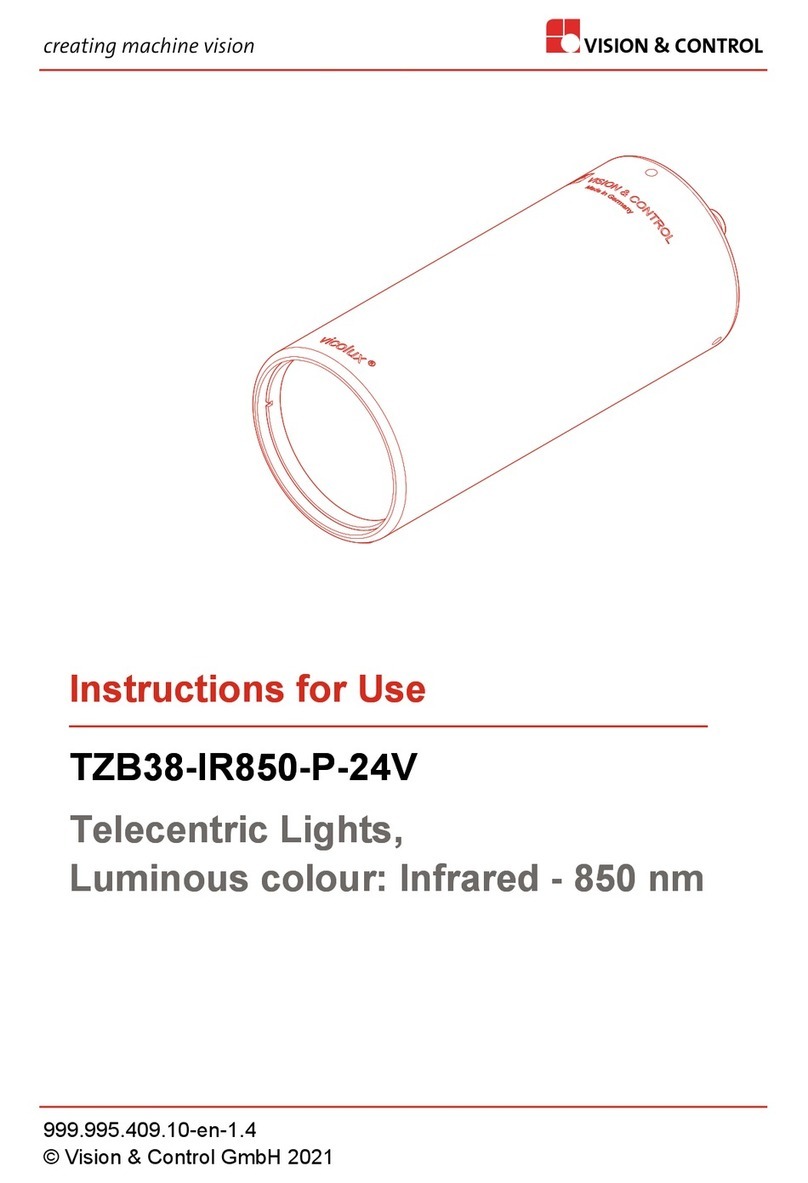 Vision & Control TZB38-IR850-P-24V Instructions for use Vision & Control TZB38-IR850-P-24V Instructions for use