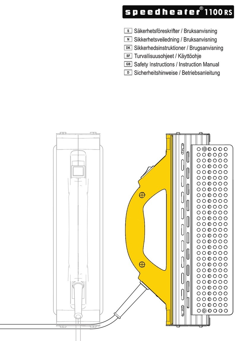 Speedheater 1100 RS User manual