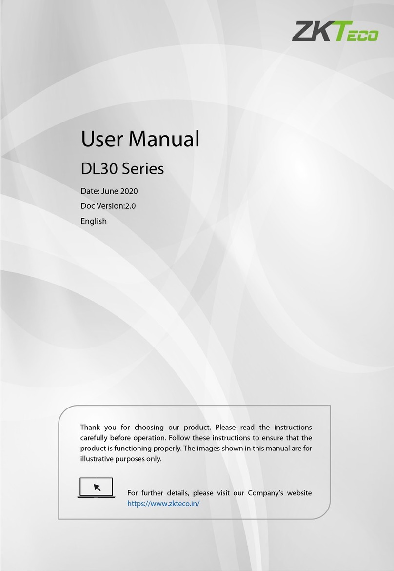 ZKTeco DL30 Series user manual