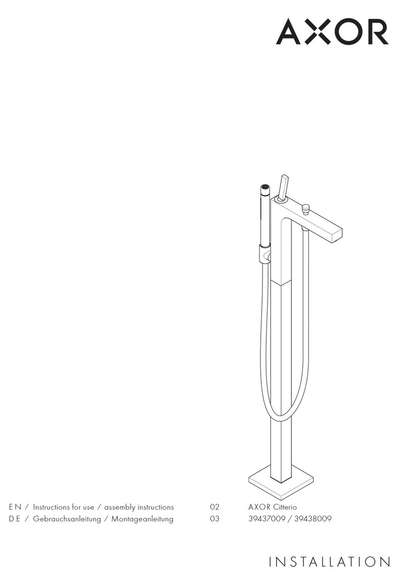 Hans Grohe AXOR Citterio 39437009 Manual
