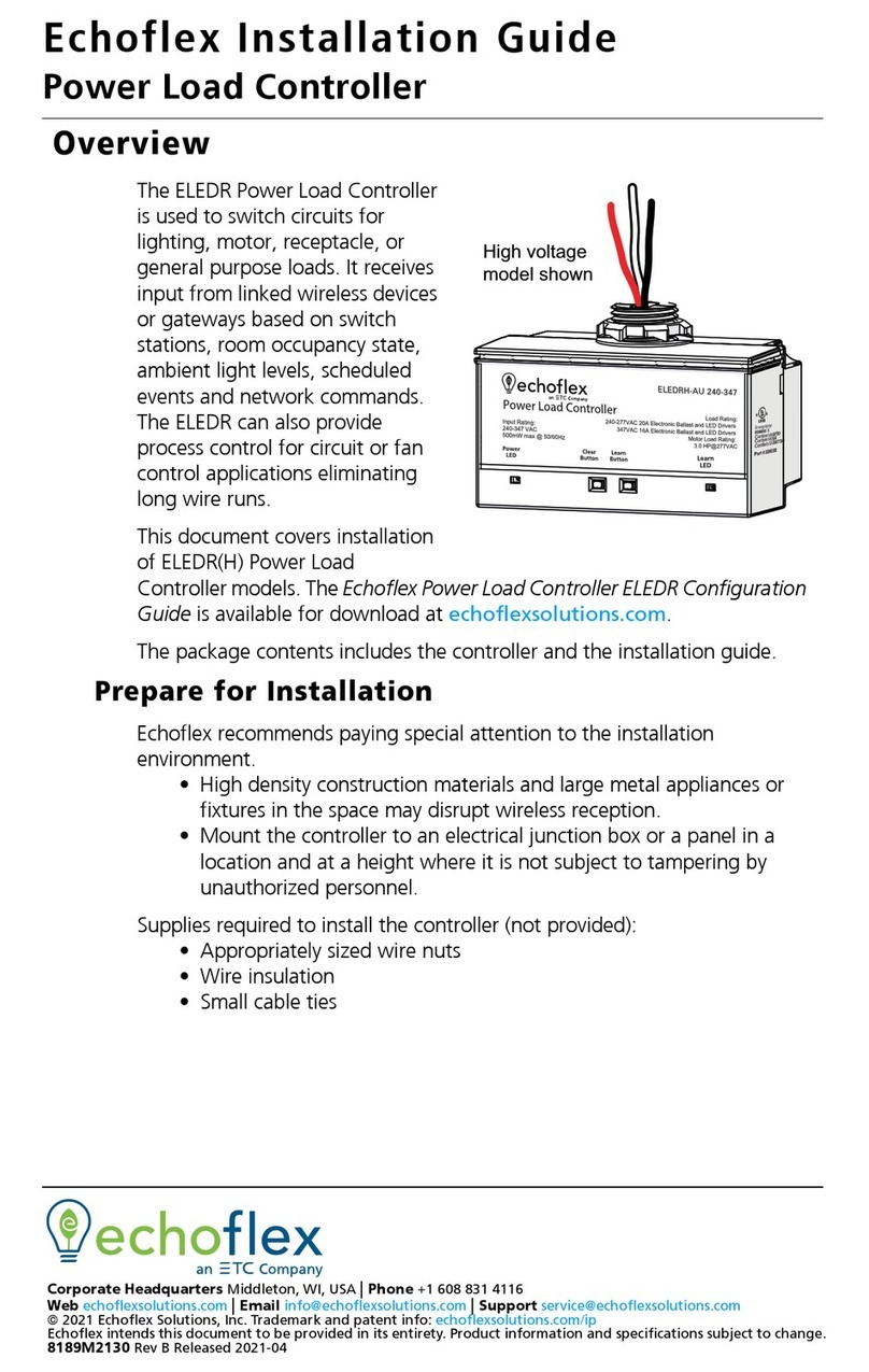 ETC echoflex ELEDR-RH User manual