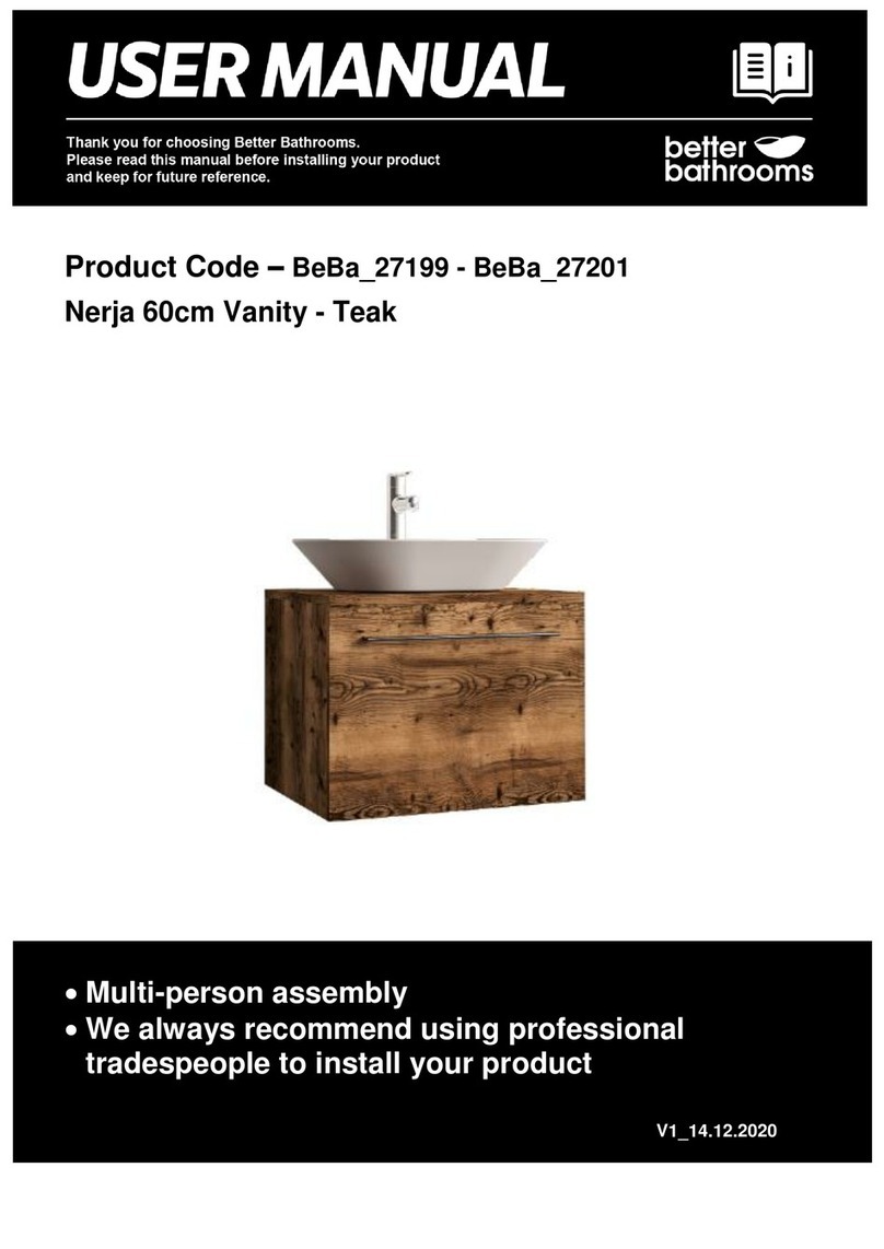 Better Bathrooms Nerja BeBa 27199 user manual