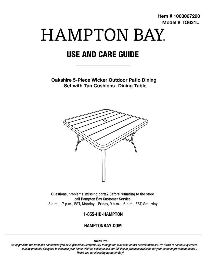 HAMPTON BAY Oakshire TQ631L 1003067290 Use and care guide HAMPTON BAY Oakshire TQ631L 1003067290 Use and care guide
