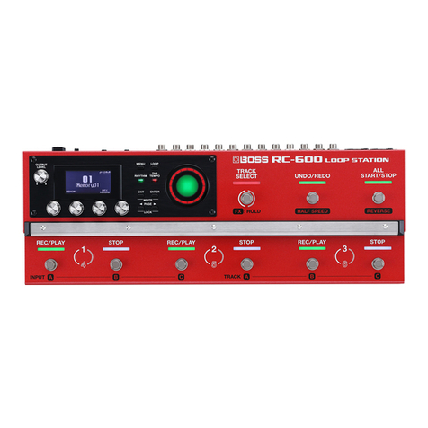 BOSSCO RC-600 Parameter guide
