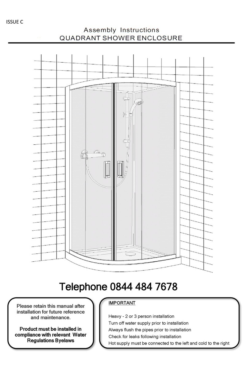Better Bathrooms QUADRANT User manual Better Bathrooms QUADRANT User manual