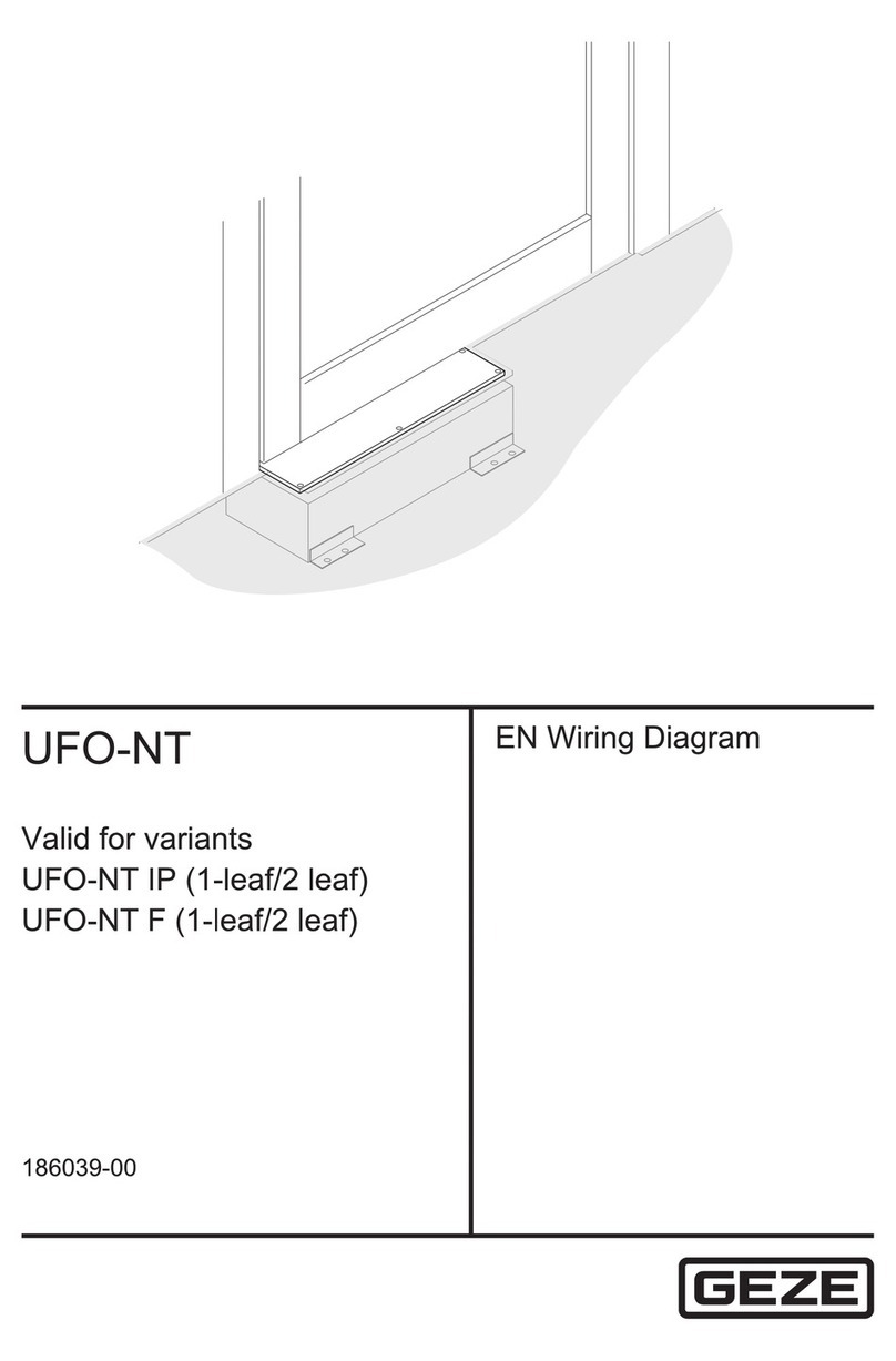 GEZE UFO-NT IP Wiring diargam