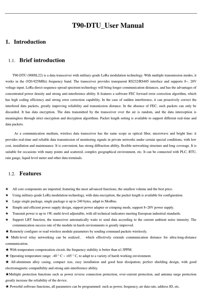 TIE T90-DTU user manual