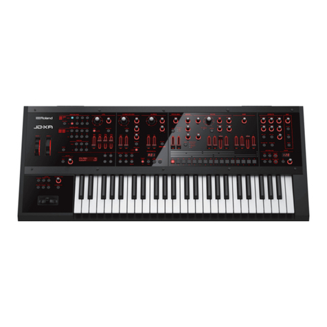 Roland JD-XA Operating and maintenance manual
