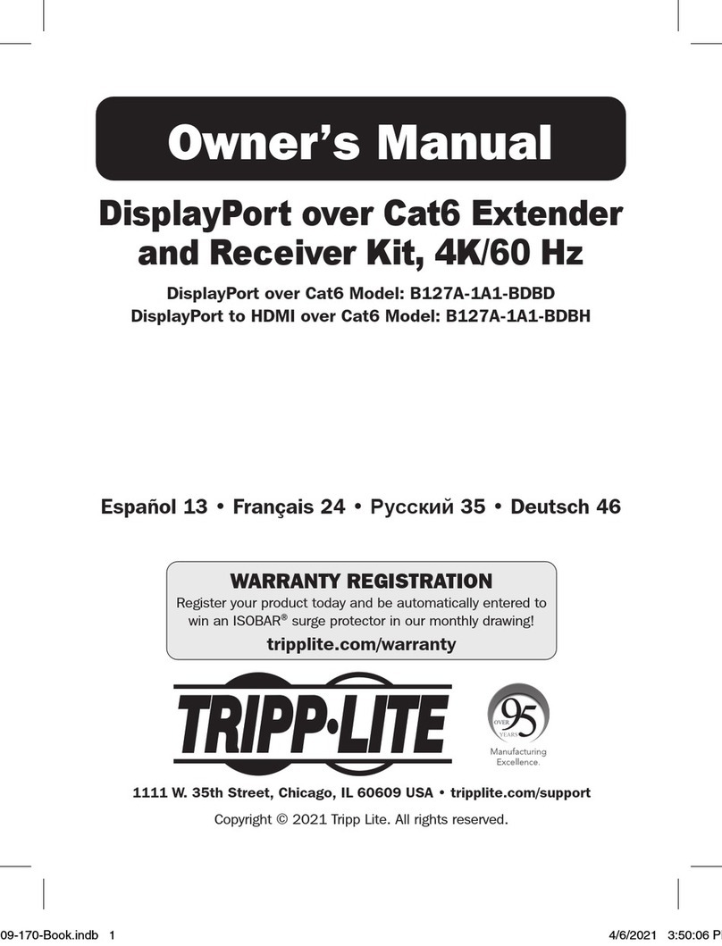Tripp Lite B127A-1A1-BDBH owner's manual Tripp Lite B127A-1A1-BDBH owner's manual