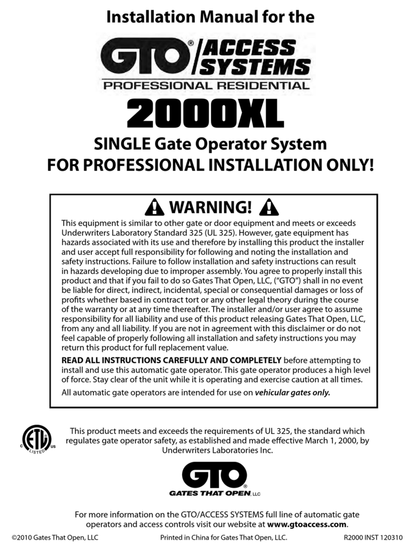 GTO 2000XL User manual