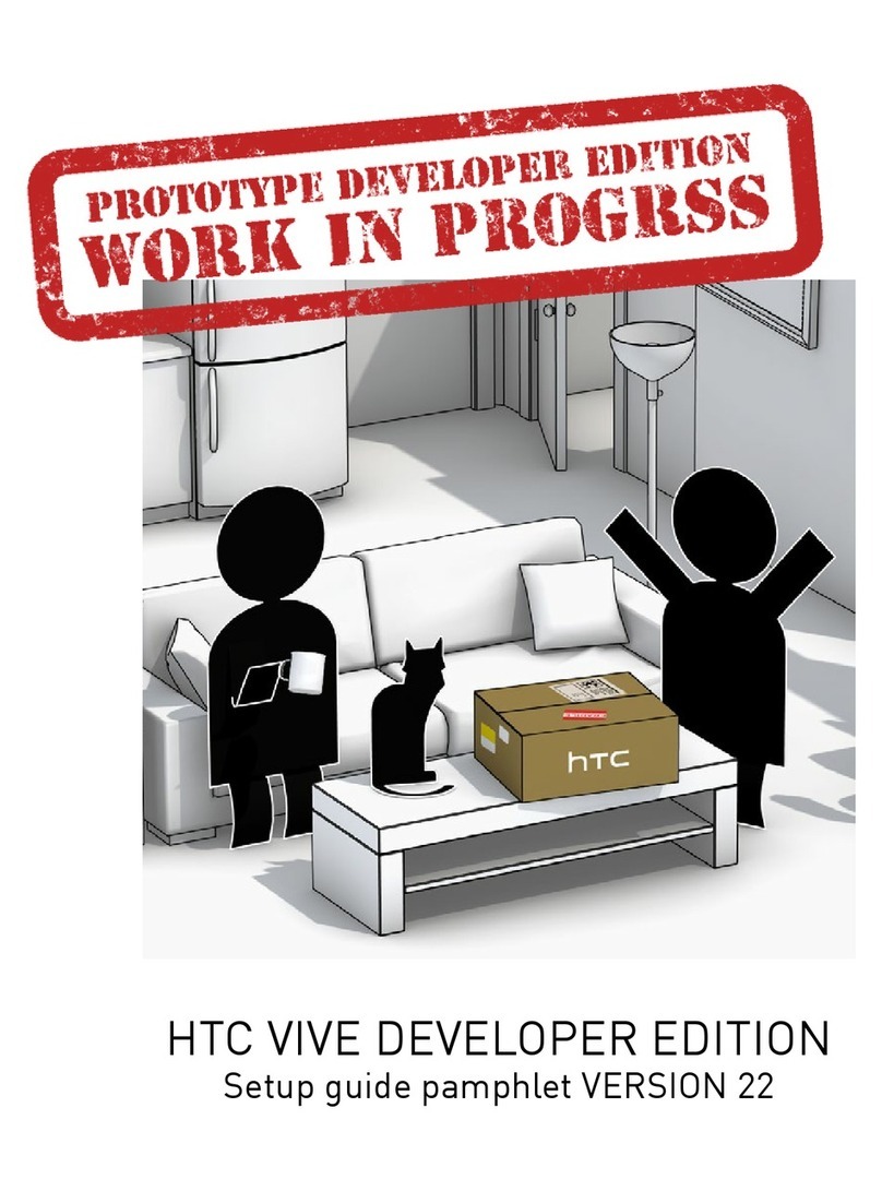 HTC VIVE DEVELOPER User manual