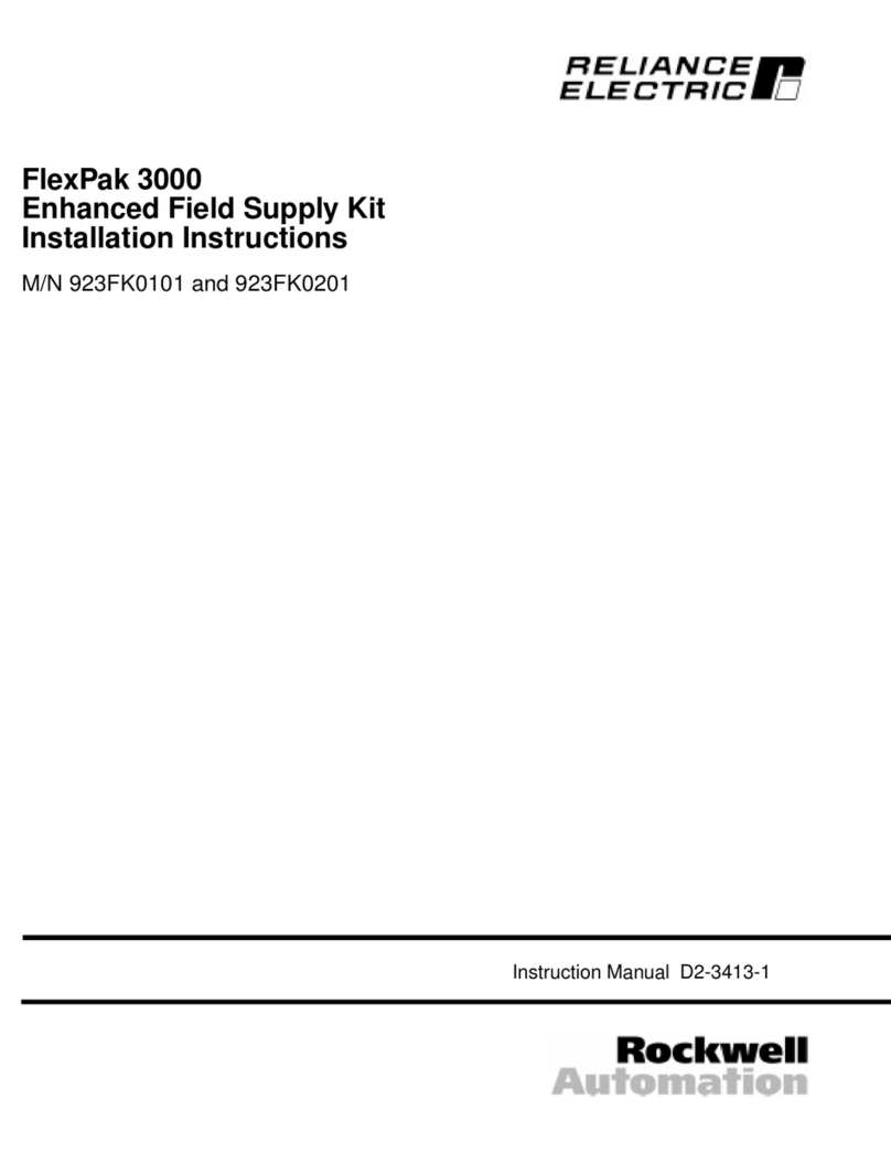 Rockwell Automation Reliance electric FlexPak 3000 User manual Rockwell Automation Reliance electric FlexPak 3000 User manual