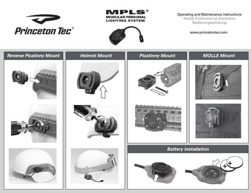 Princeton Tec MPLS Operating and maintenance manual