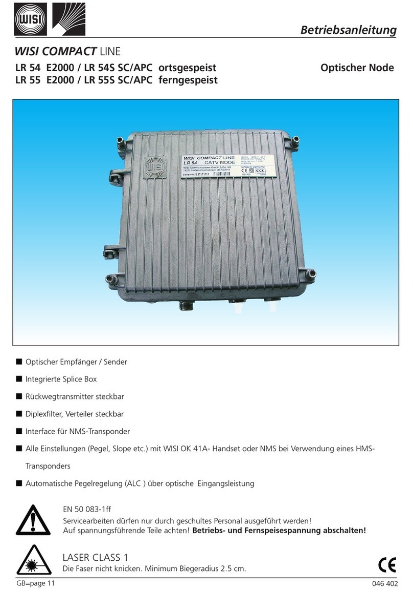 Wisi COMPACT LR 54 E2000 operating instructions