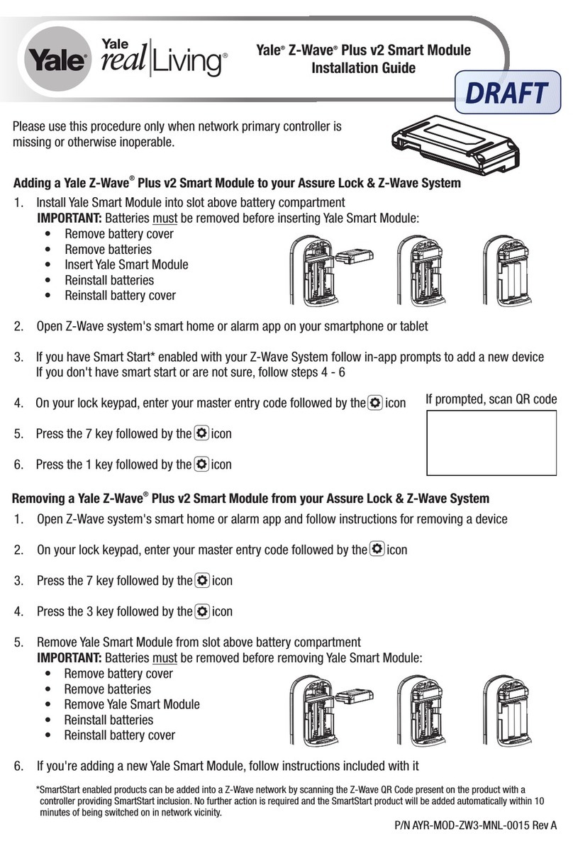 Yale Z-Wave Plus v2 User manual