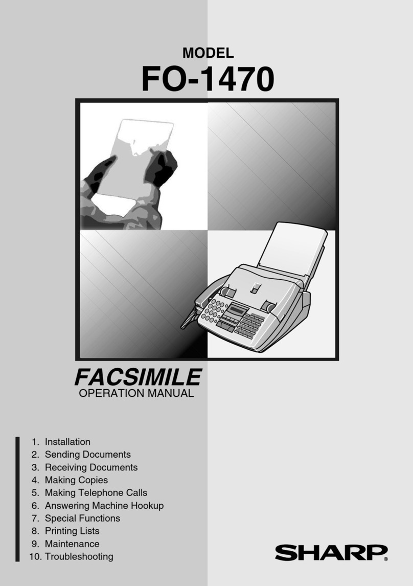 Sharp FACSIMILE User manual