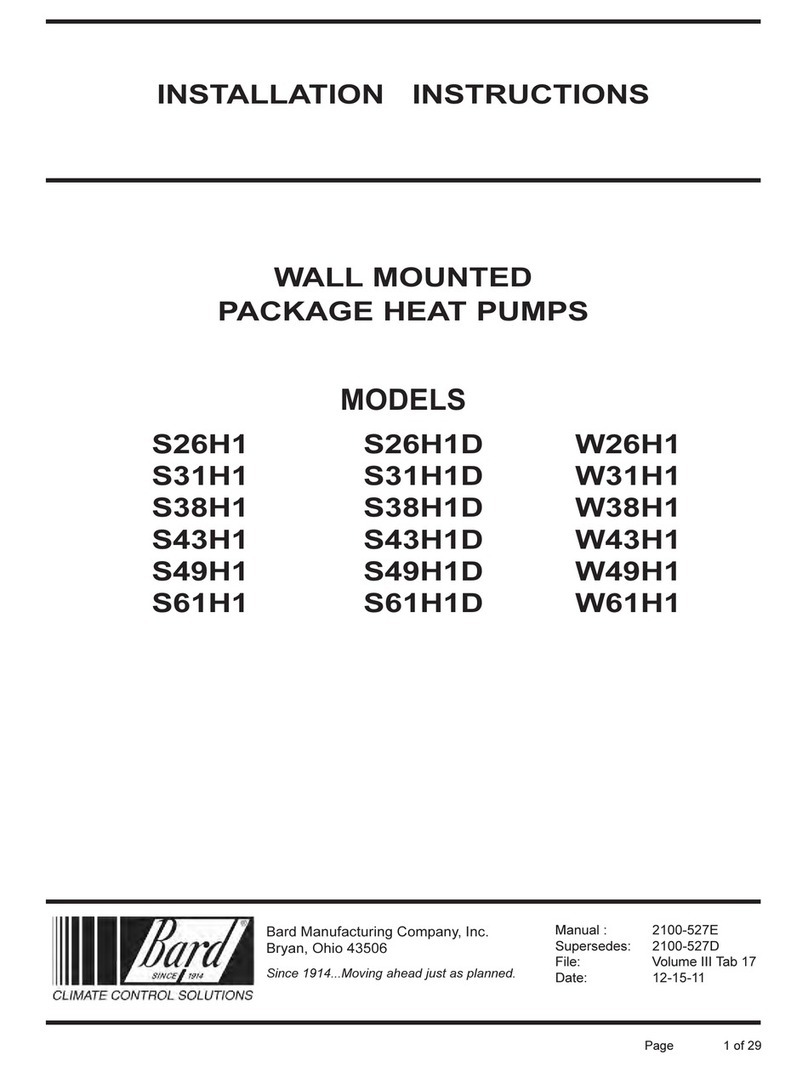 Bard S26H1 User manual