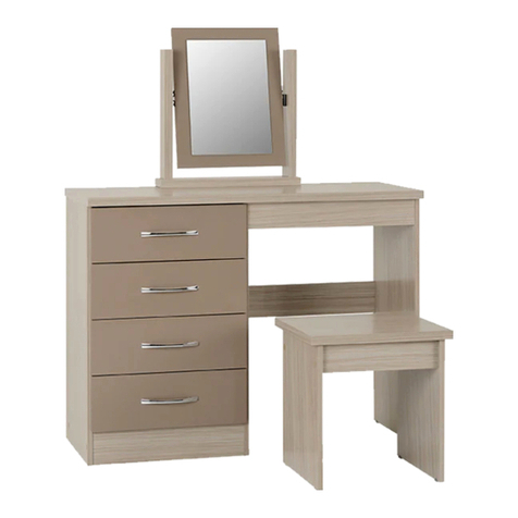 Seconique NEVADA DRESSING TABLE SET GREY GLOSS LOEV User manual Seconique NEVADA DRESSING TABLE SET GREY GLOSS LOEV User manual