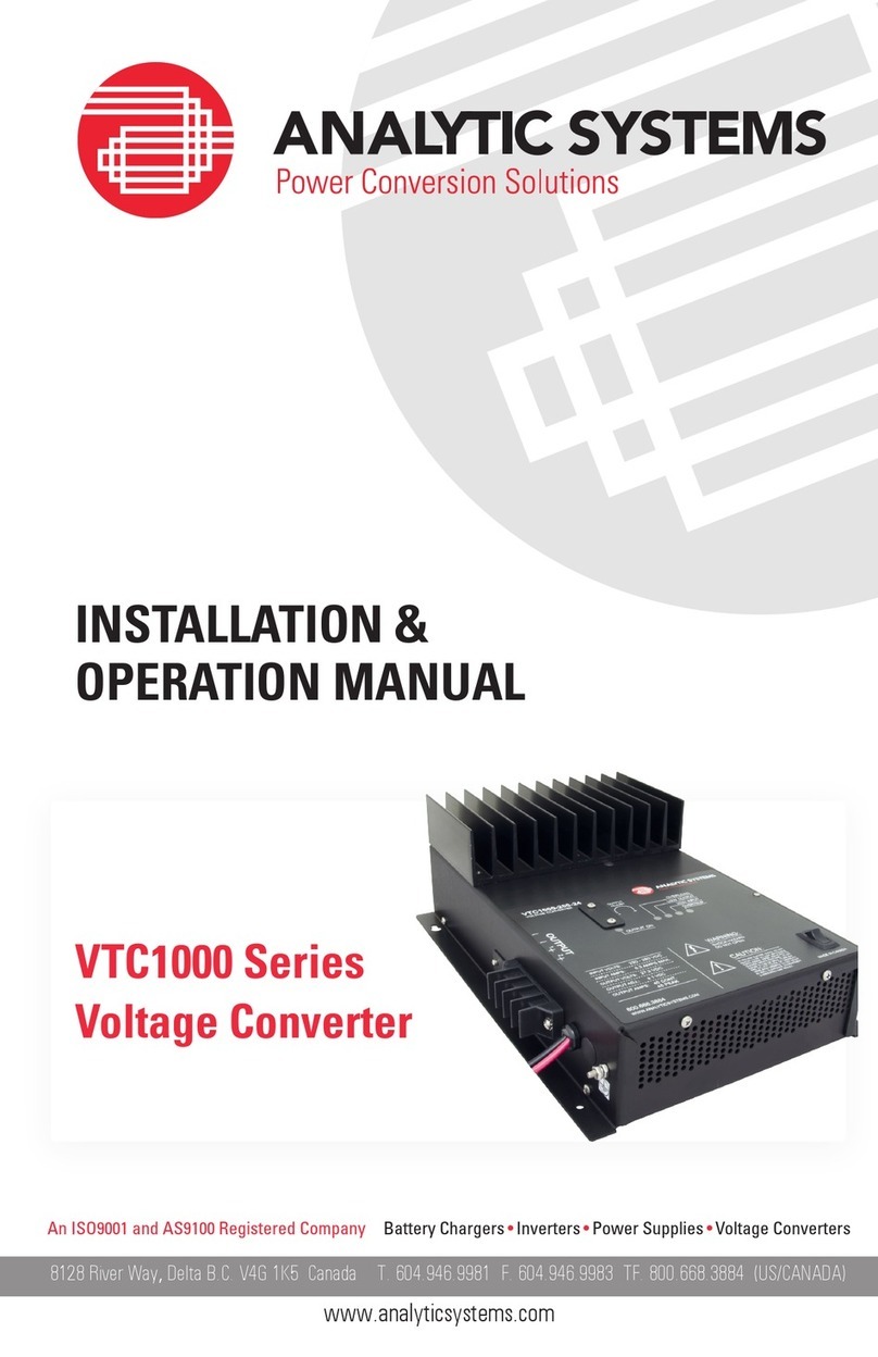 Analytic Systems VTC1000 Series User manual