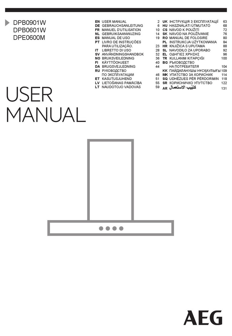 AEG DPB0901W user manual