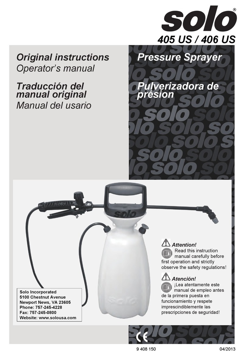 Solo 405 US User manual Solo 405 US User manual