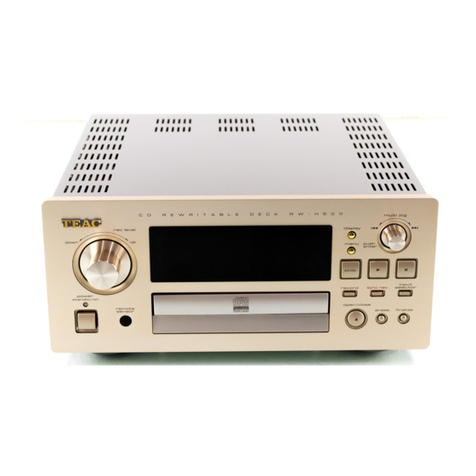 Teac RW-H500 User manual